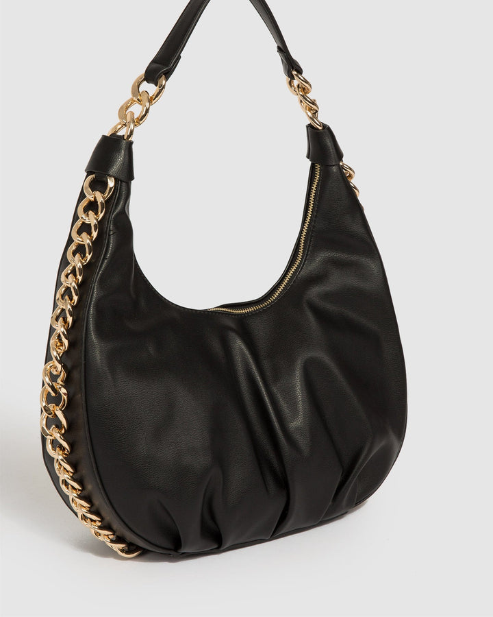 Colette by Colette Hayman Black Becky Chain Shoulder Bag