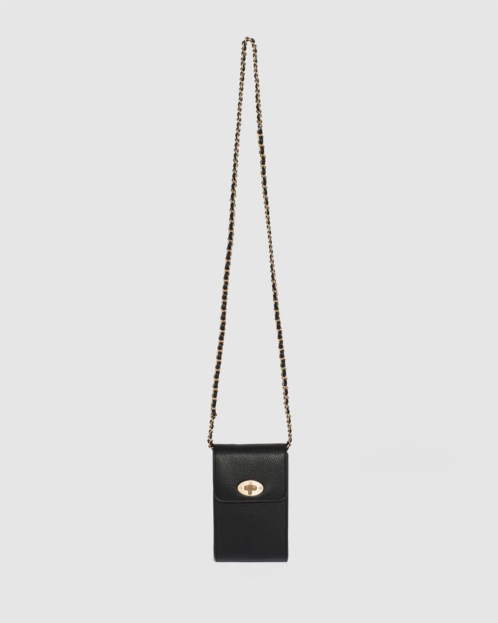 Colette by Colette Hayman Black Koni Chain Bag