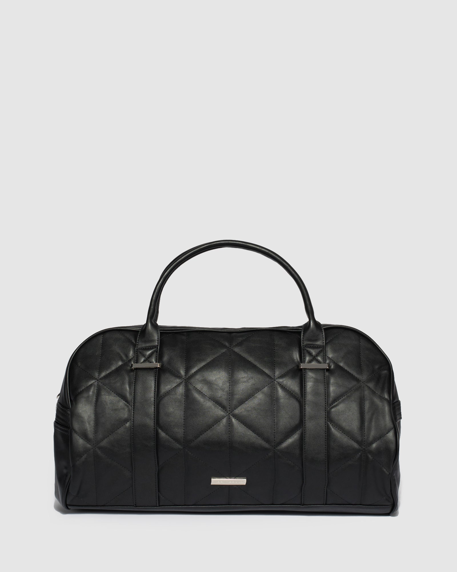 Black Quilted Weekender Bag Online Colette Hayman