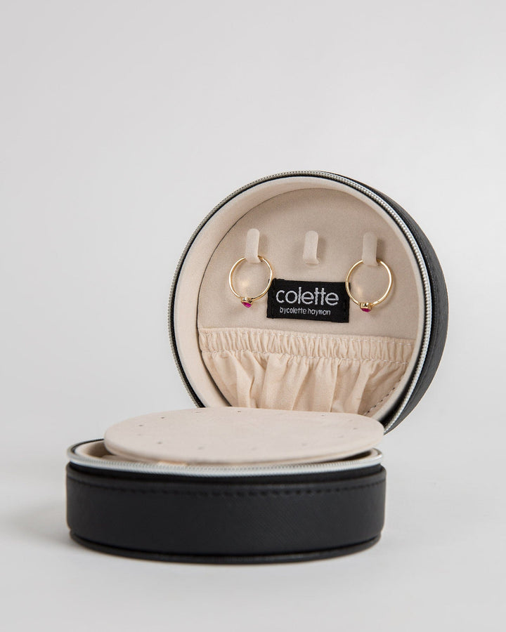 Colette by Colette Hayman Black Rounded Jewellery Box