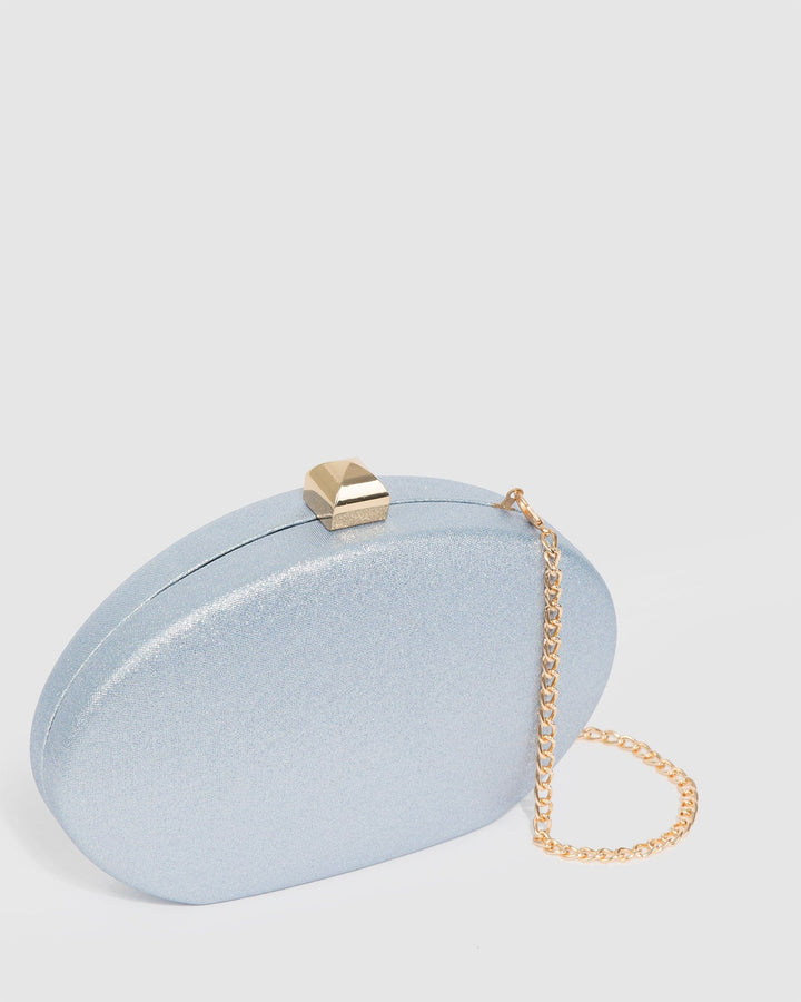 Colette by Colette Hayman Blue Gracie Hardcase Clutch Bag
