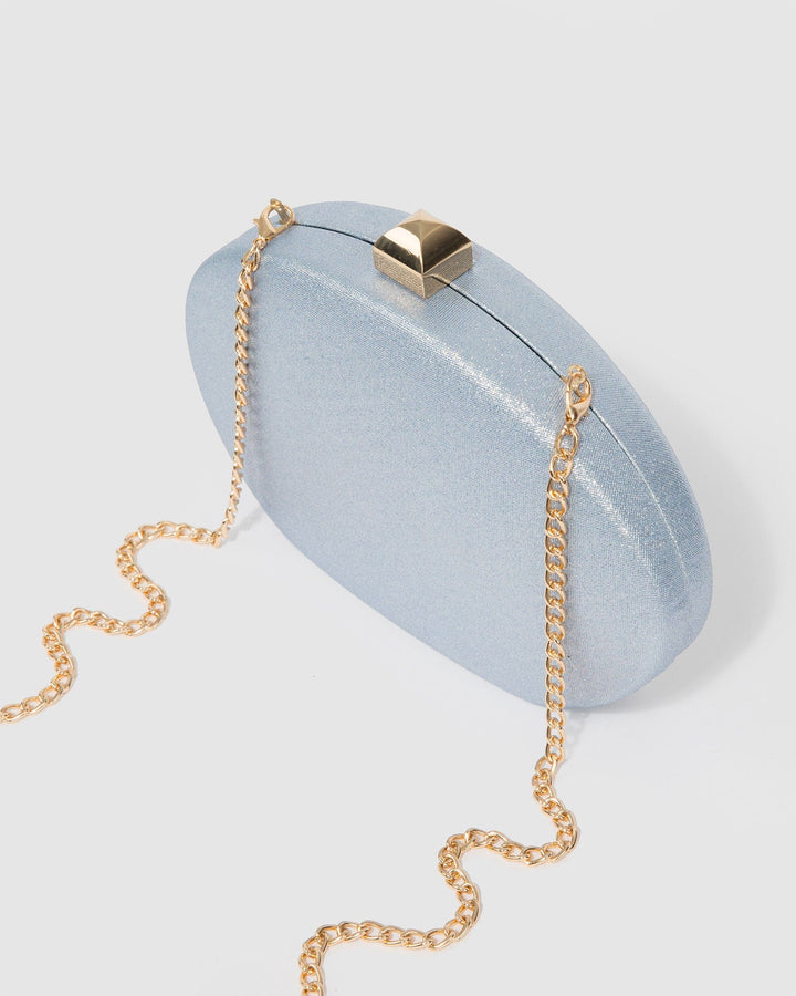Colette by Colette Hayman Blue Gracie Hardcase Clutch Bag