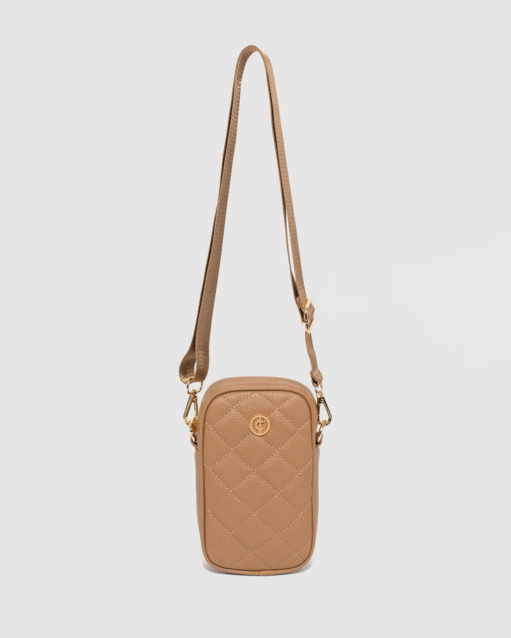 Colette by Colette Hayman Caramel Rubee Quilted Crossbody Bag