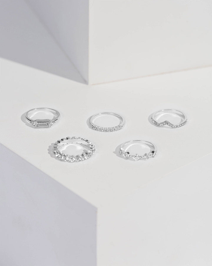 Colette by Colette Hayman Crystal Assorted Crystal Ring Pack