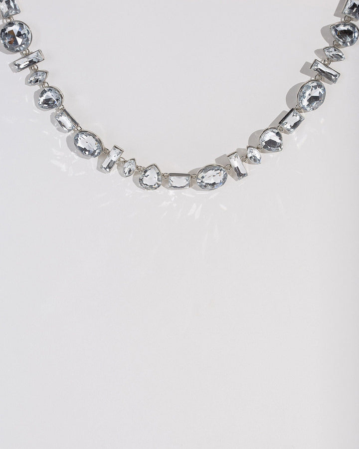Colette by Colette Hayman Crystal Chunky Shape Choker Necklace
