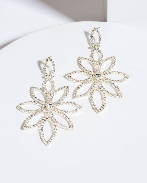 Colette by Colette Hayman Crystal Leaf Around Statement Earrings