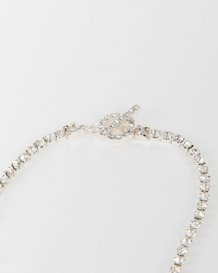 Colette by Colette Hayman Crystal Toggle Necklace