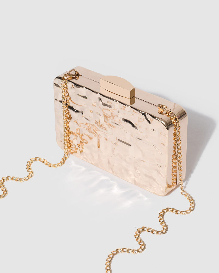 Colette by Colette Hayman Gold Aurelia Metal Clutch Bag