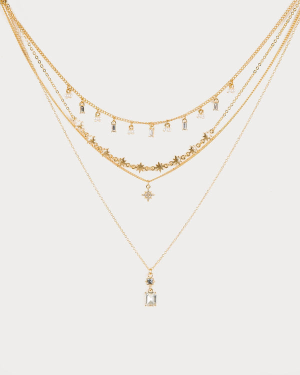 Colette by Colette Hayman Gold Charm Necklace Stacking Necklace Pack