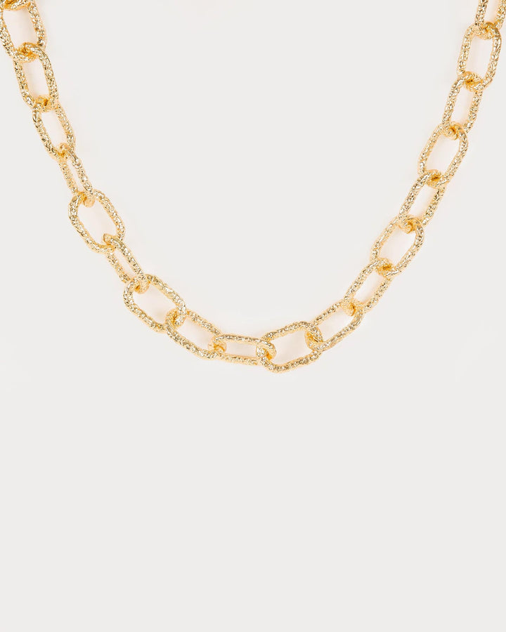 Colette by Colette Hayman Gold Chunky Textured Chain Necklace