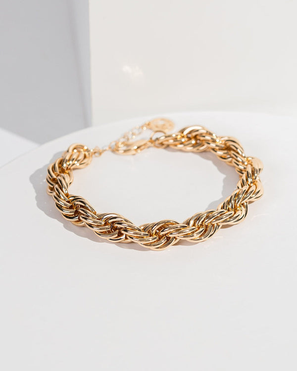 Colette by Colette Hayman Gold Chunky Twist Chain Bracelet