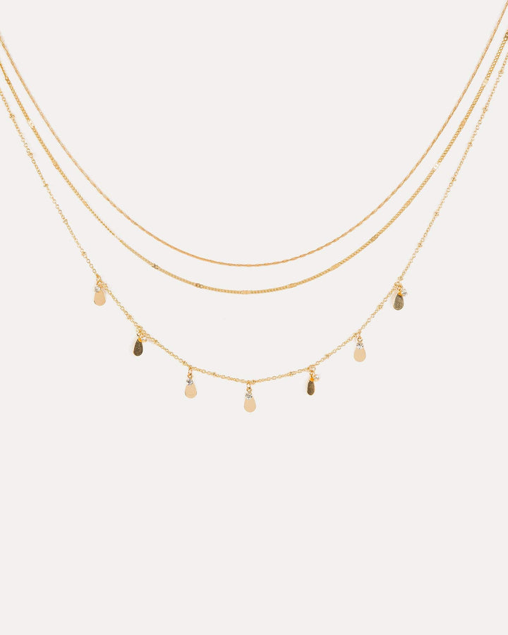 Colette by Colette Hayman Gold Crystal Pendant 3pk Multi Necklace