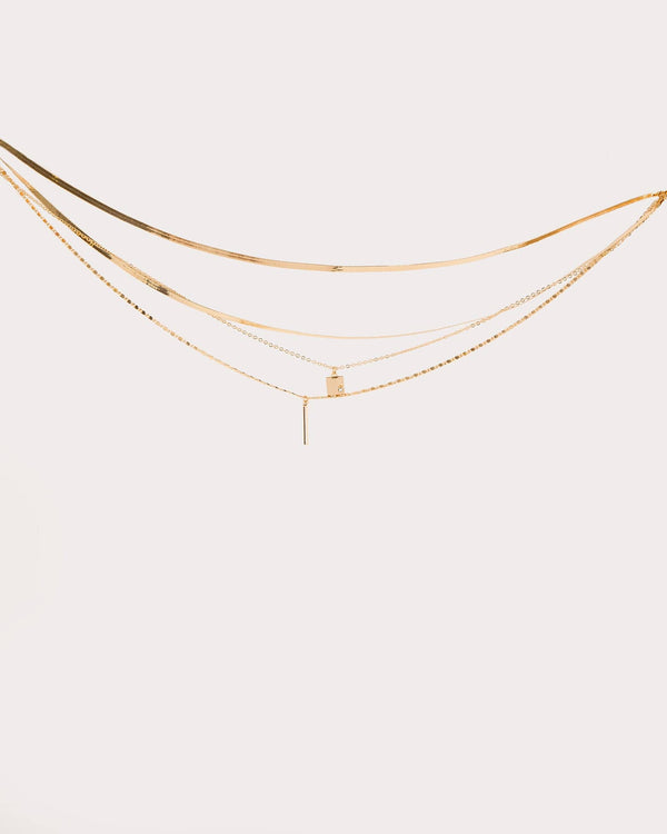 Colette by Colette Hayman Gold Multi Layer Bar Necklace