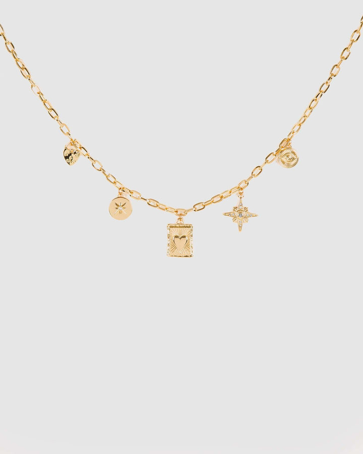 Colette by Colette Hayman Gold Multi Pendant Statement Necklace