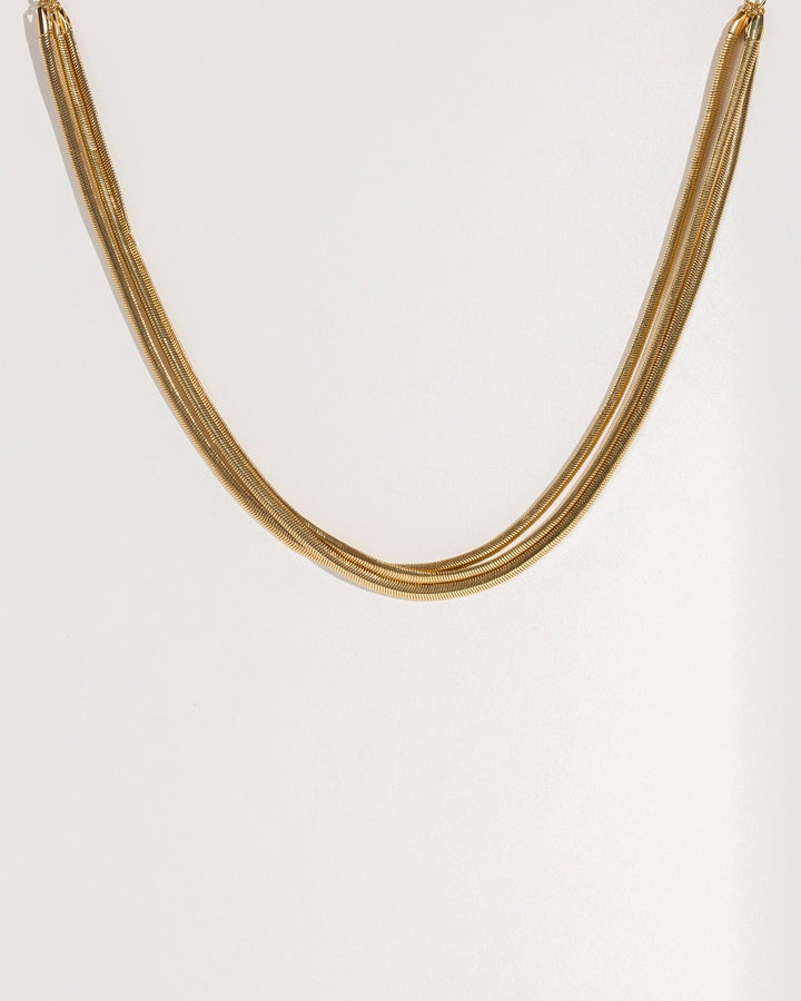 Colette by Colette Hayman Gold Multi Snake Chain Necklace