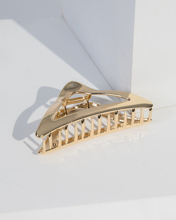 Colette by Colette Hayman Gold Triangle Metal Hair Claw Clip
