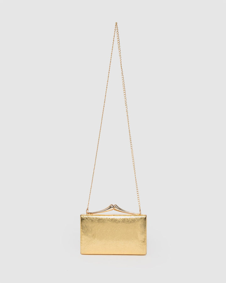 Colette by Colette Hayman Gold Vienna Hardware Clutch Bag