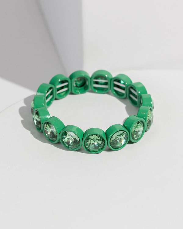 Colette by Colette Hayman Green Multi Stretch Bracelet Pack