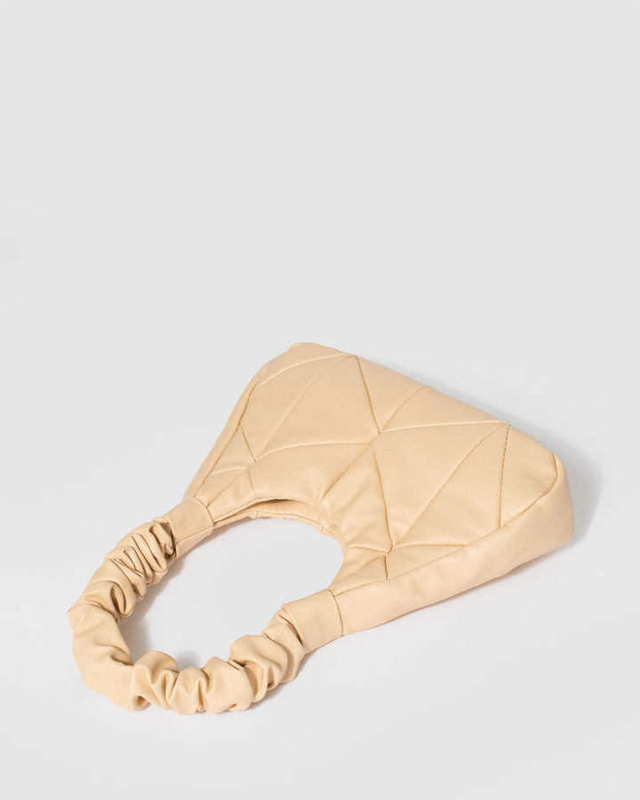Colette by Colette Hayman Nude Tess Scrunch Handle Bag