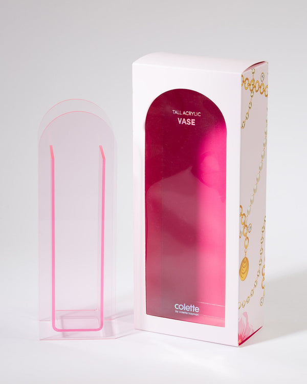 Colette by Colette Hayman Pink Tall Acrylic Vase