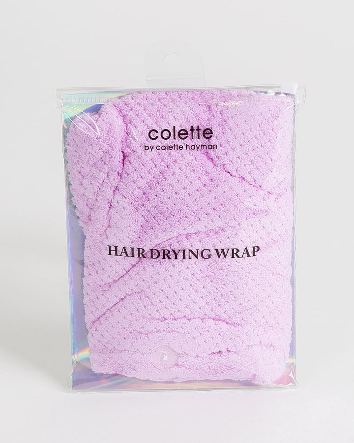 Colette by Colette Hayman Purple Hair Drying Wrap