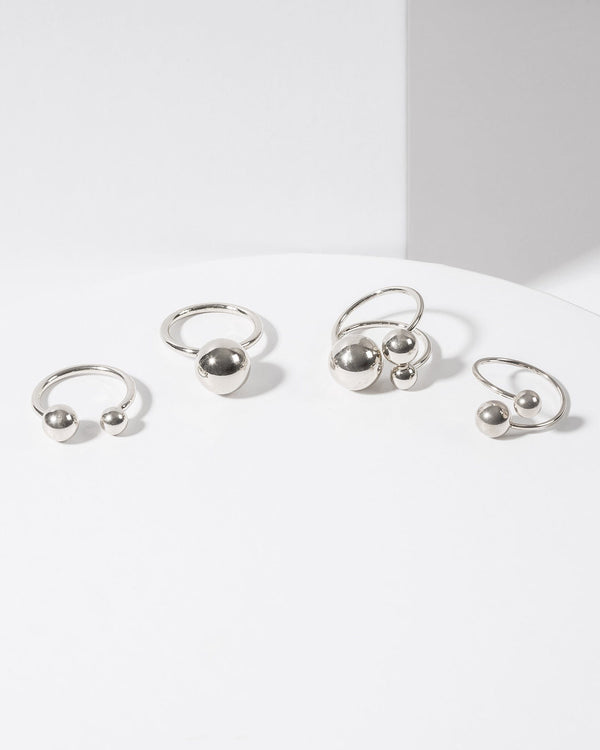 Colette by Colette Hayman Silver Ball Ring Pack