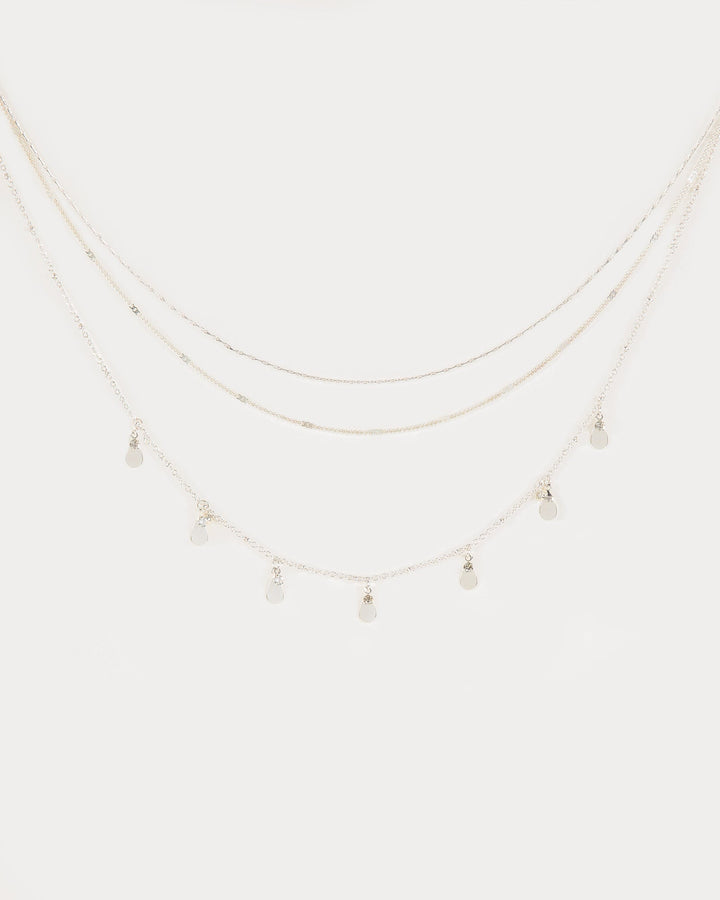 Colette by Colette Hayman Silver Crystal Pendant 3pk Multi Necklace