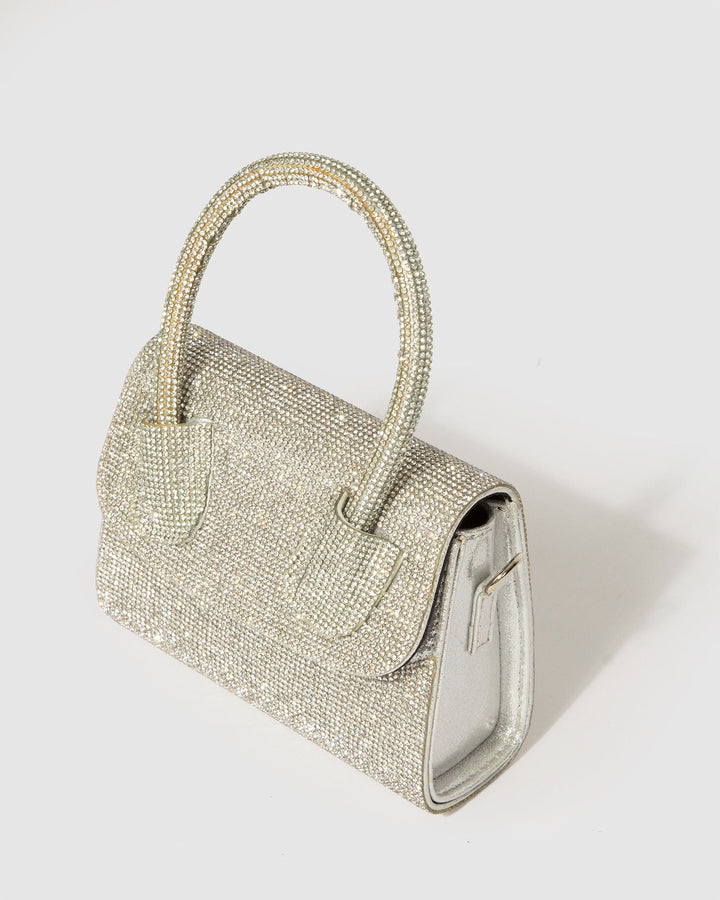 Colette by Colette Hayman Silver Kiki Crystal Bag