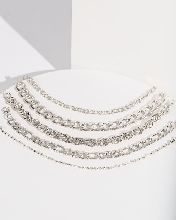 Colette by Colette Hayman Silver Multi Chain Bracelet Pack
