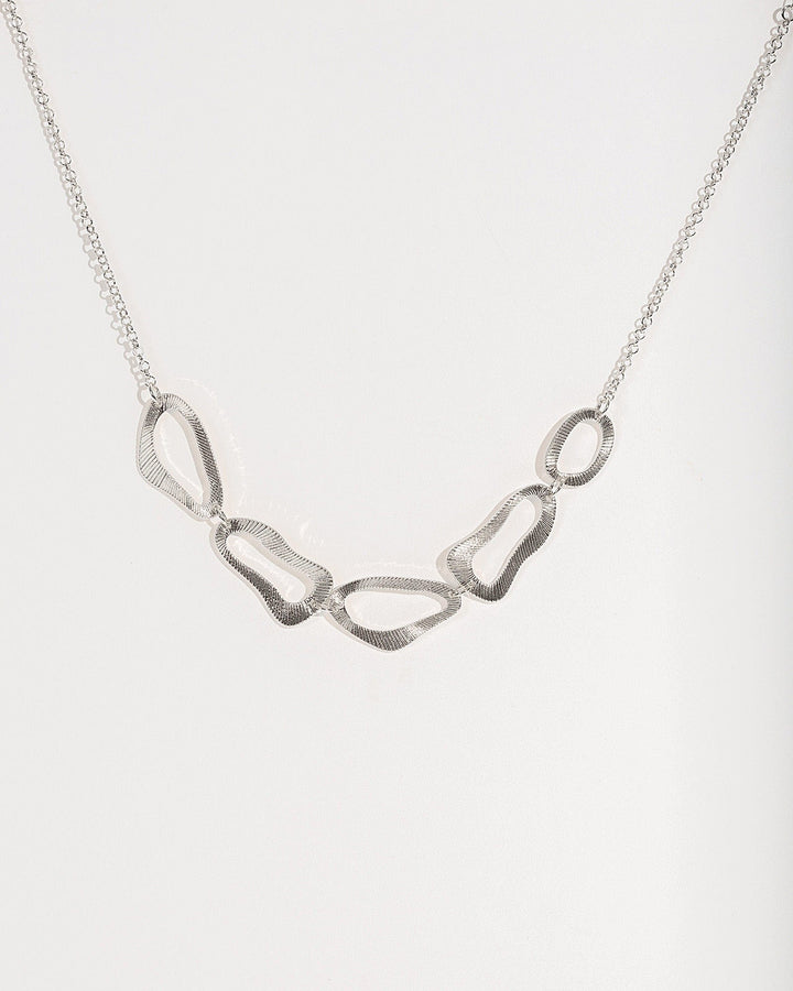 Colette by Colette Hayman Silver Organic Textural Metal Necklace