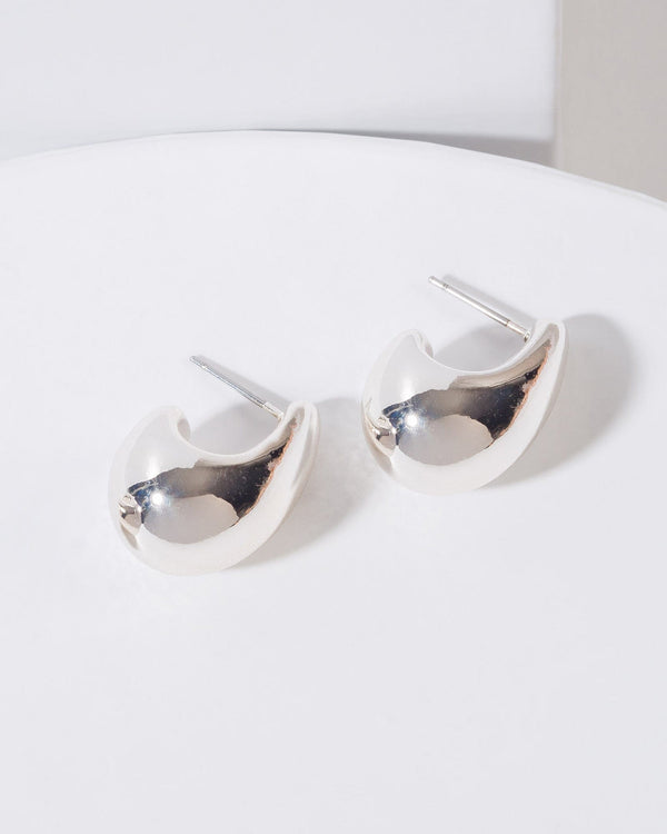 Colette by Colette Hayman Silver Small Bubble Hoop Earrings