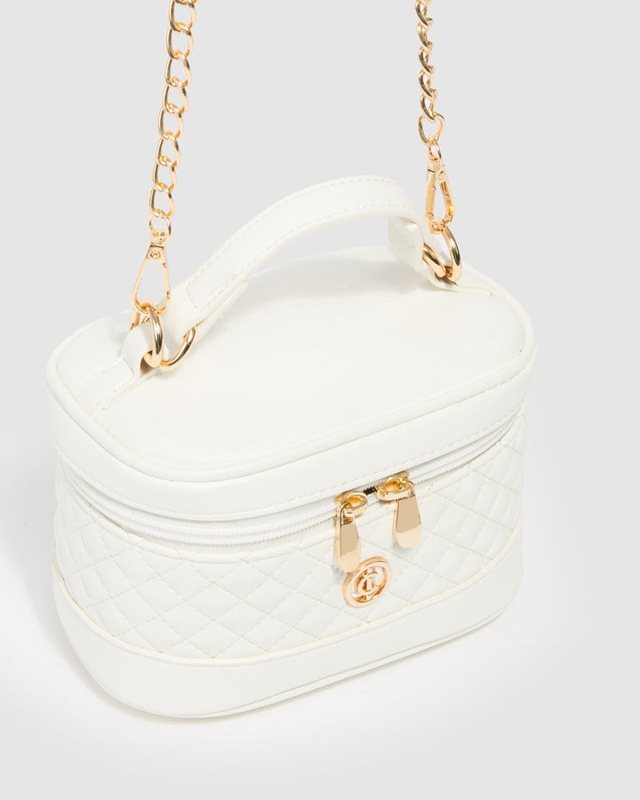 Colette by Colette Hayman White Alexa Quilted Mini Bag