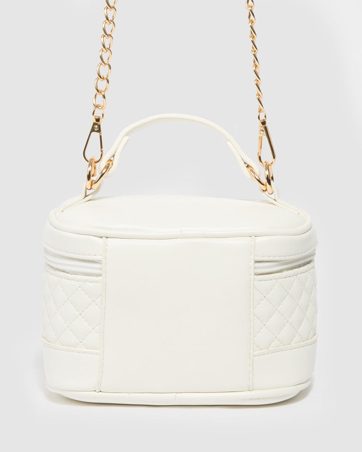 Colette by Colette Hayman White Alexa Quilted Mini Bag