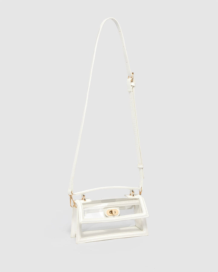 Colette by Colette Hayman White Luna Flat Top Handle Bag
