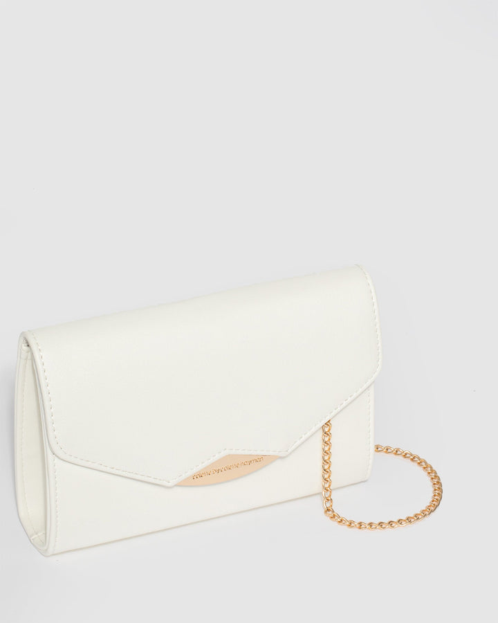 Colette by Colette Hayman White Madi Envelope Clutch Bag