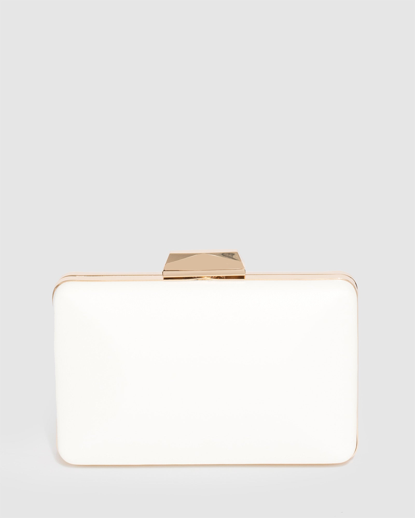 White Maxine Clutch Bag colette hayman1