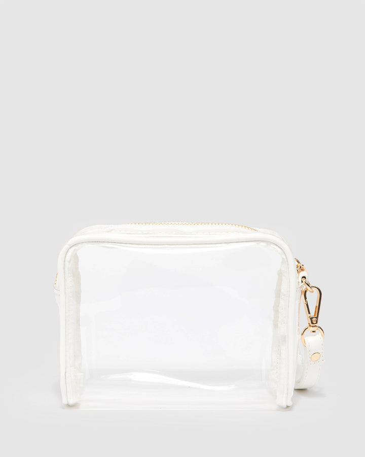 Colette by Colette Hayman White Suri Clear Crossbody Bag