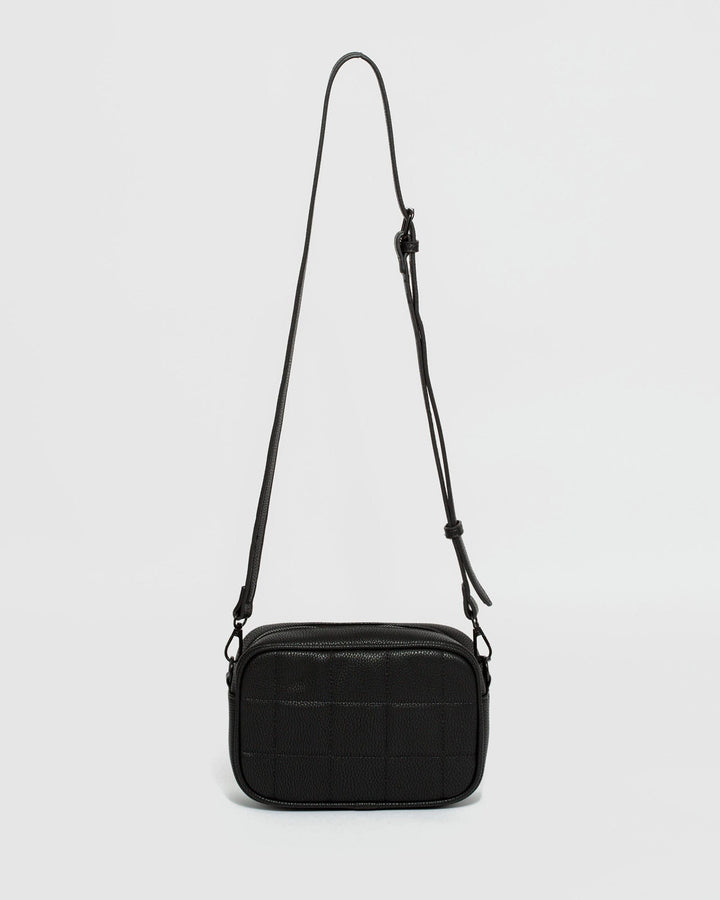 Black Quilted Crossbody Bag | Crossbody Bags