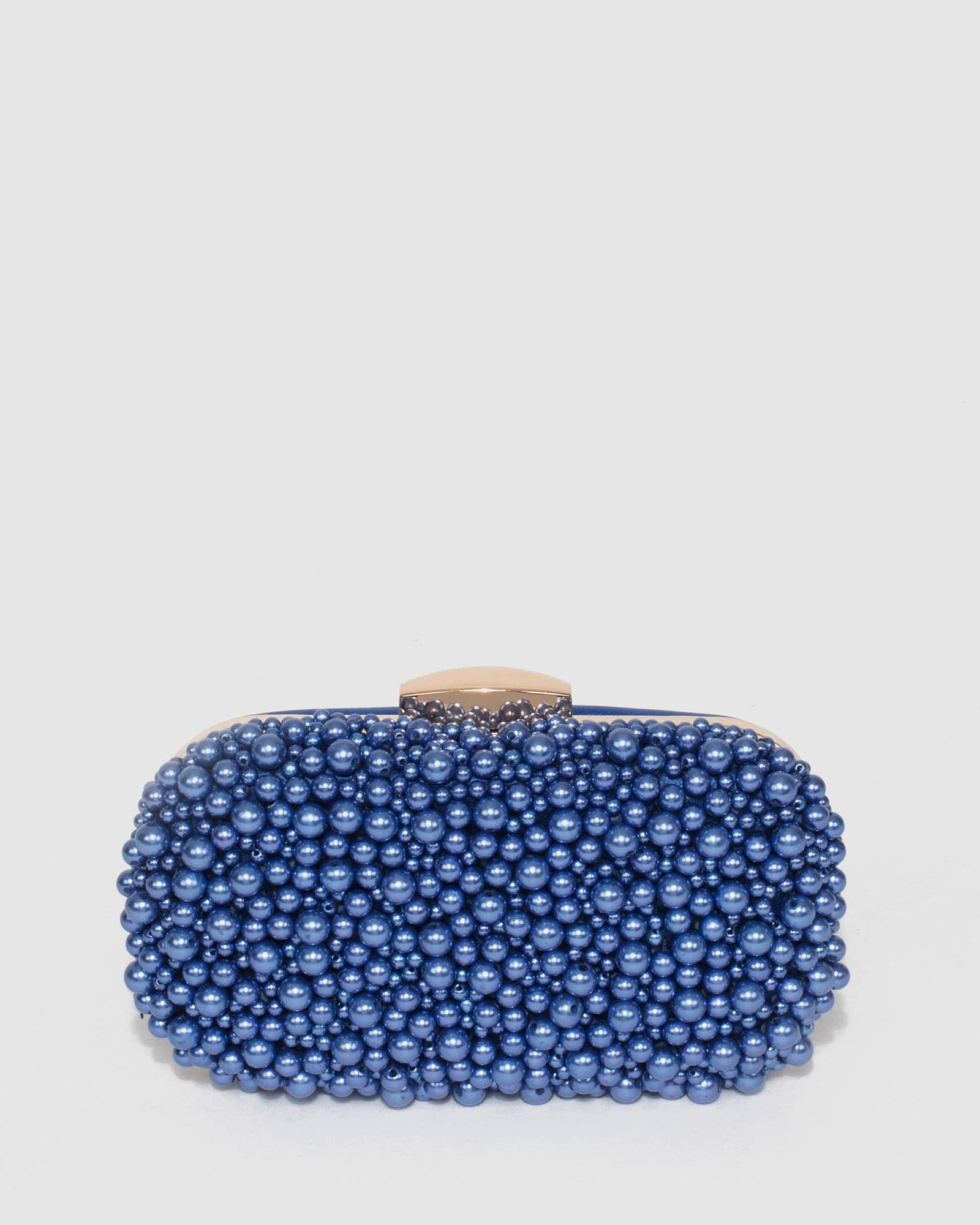 Blue Beaded Clutch Bag Online