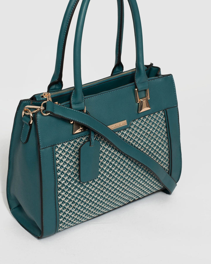 Blue Fabiana Multi Compartment Tote Bag | Tote Bags