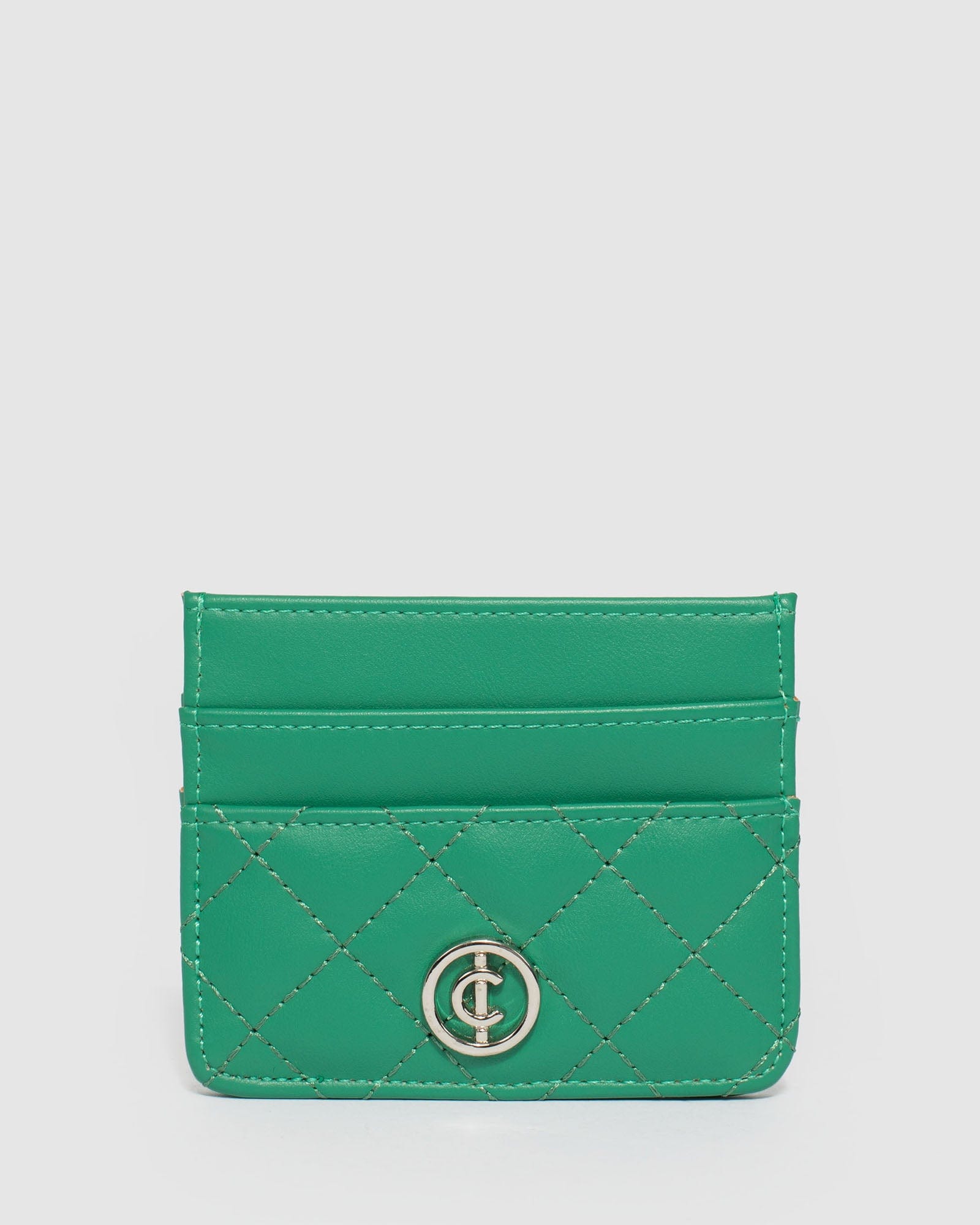 Chiara Quilted Green Card Holder Purse colette by colette hayman