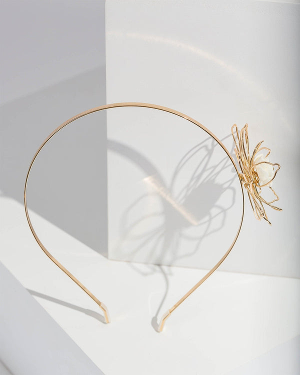 Colette by Colette Hayman Gold Flower Outline Detail Headband