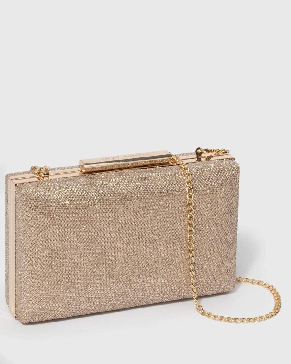 Gold Clutch Bag colette by colette hayman