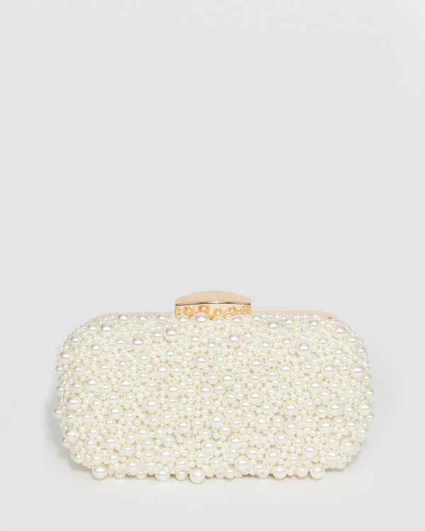 Ivory Alina Beaded Clutch Bag | Clutch Bags