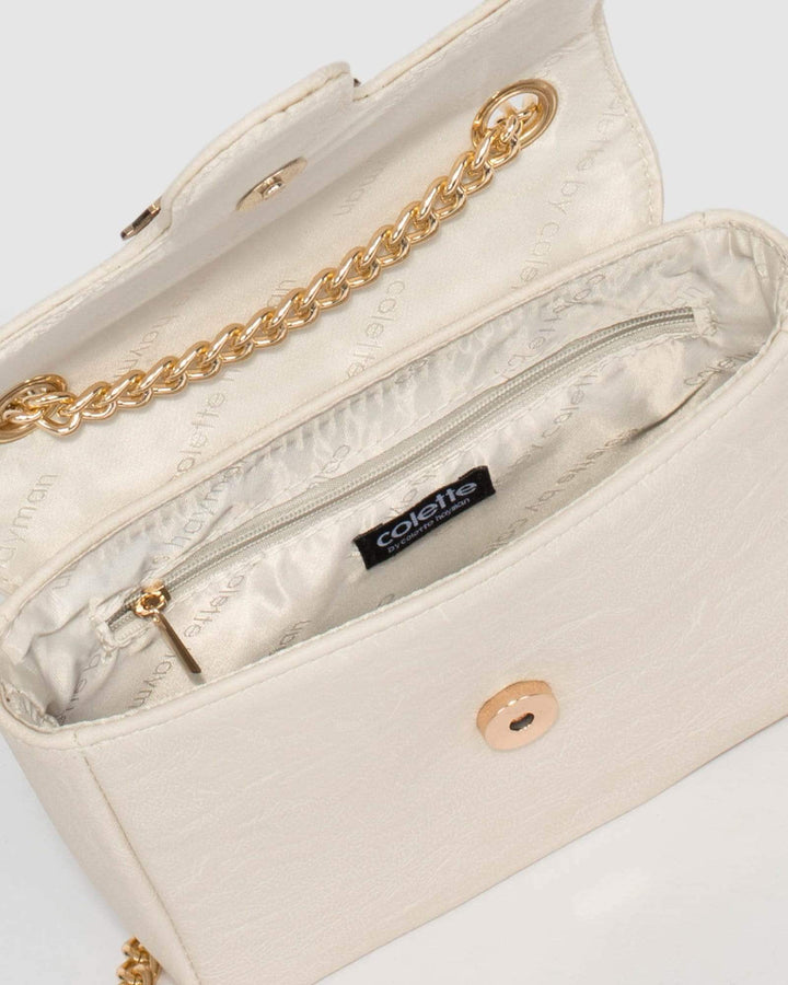Ivory Diana Bug Crossbody Bag | Crossbody Bags