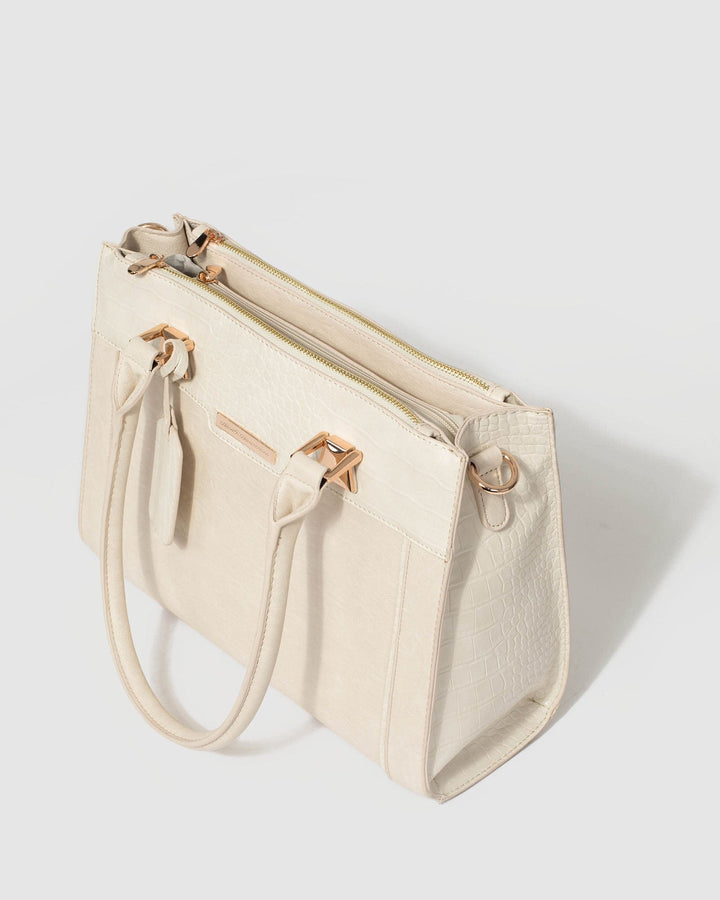 Ivory Fabiana Multi Compartment Tote Bag | Tote Bags