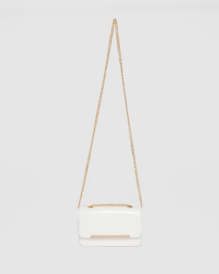 Colette by Colette Hayman Lauren White Chain Crossbody Bag