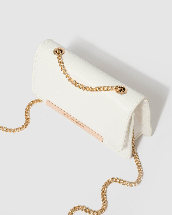 Colette by Colette Hayman Lauren White Chain Crossbody Bag