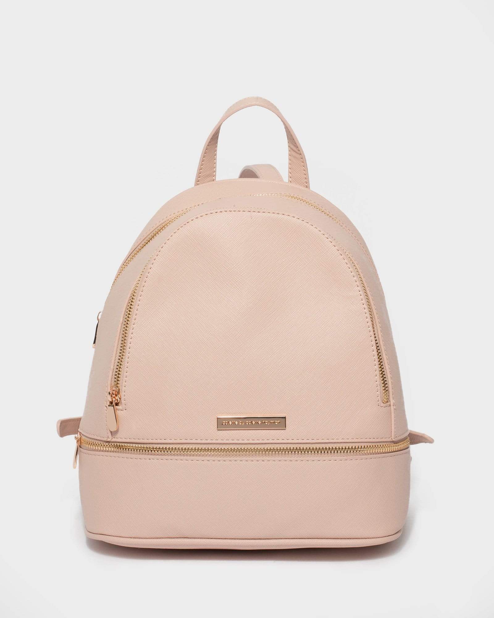 Vegan Leather Bag | Pink Mini Backpack