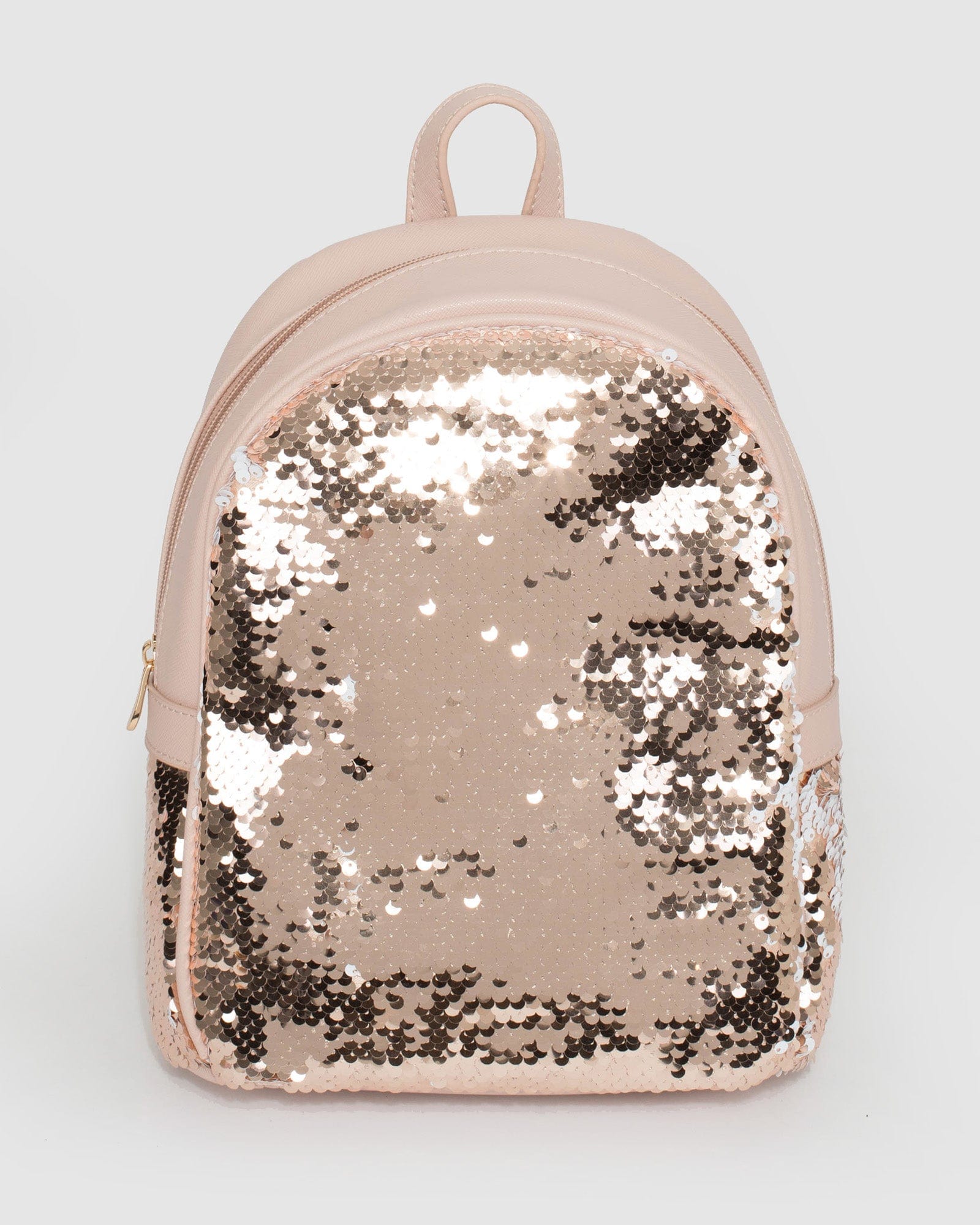 Rose Gold Sequin Kids Backpack - Main Image